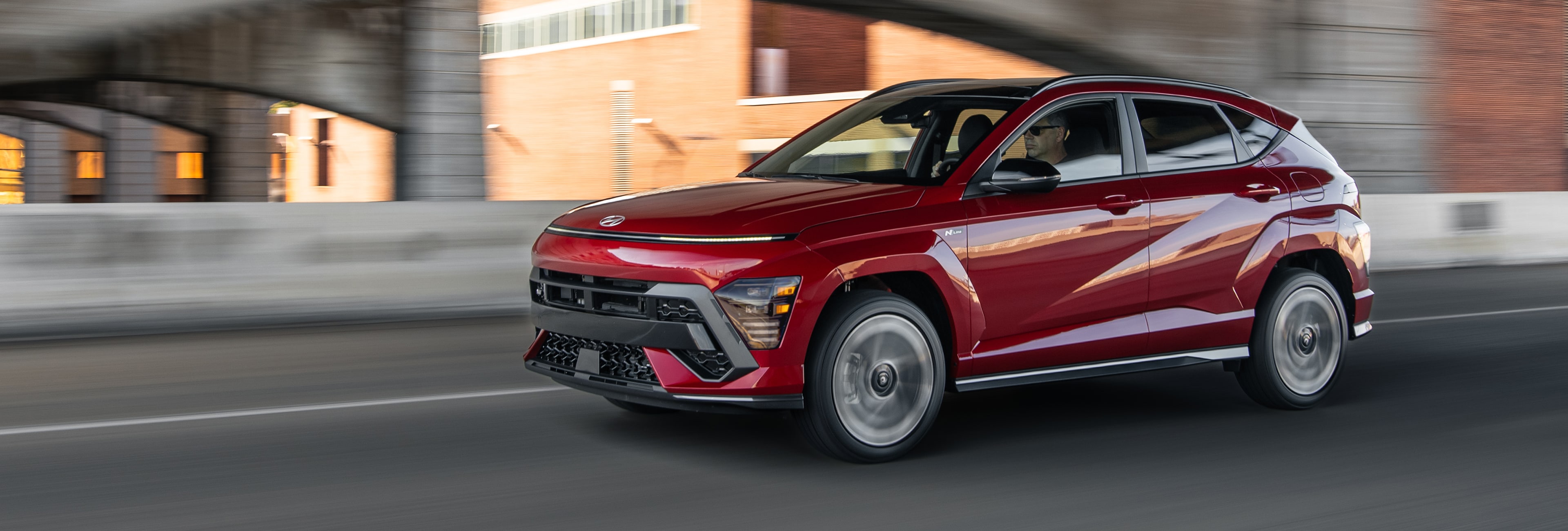 Side exterior view of a 2026 Kona