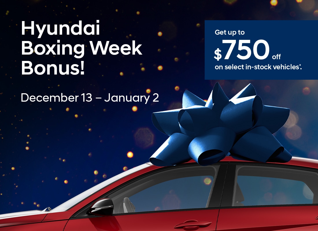 Hyundai Boxing Week Sales Event!