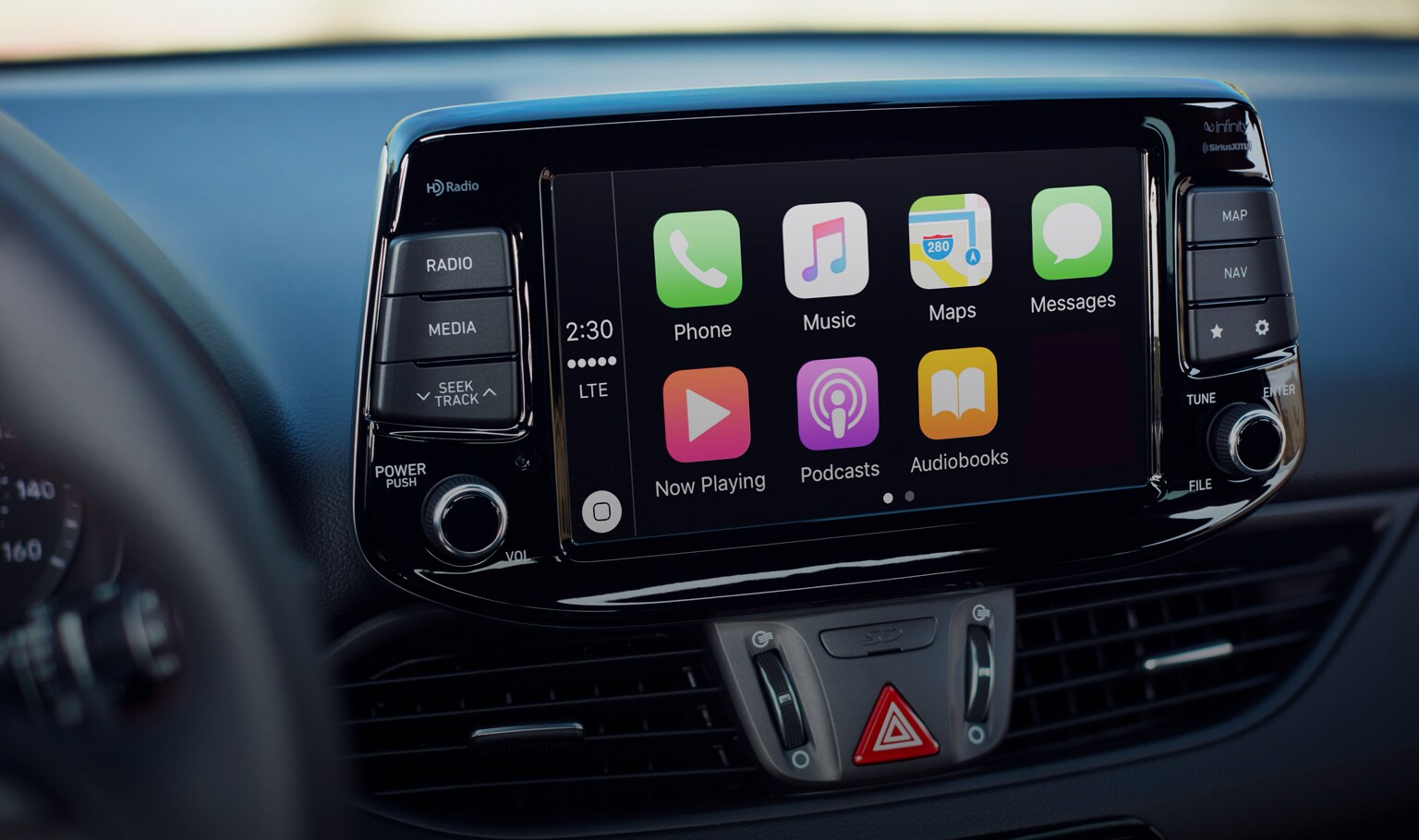 Apple carplay без проводов. Радио Хундай.